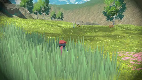 Pokemon Legends Arceus Eevee: Eevee spotted in the Horseshoe Plains