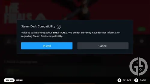 Launching THE FINALS on Steam Deck