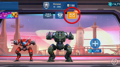 The codes option in Mech Arena