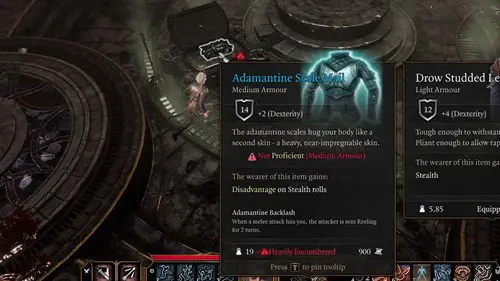 Crafting Adamantine armour in Baldur's Gate 3