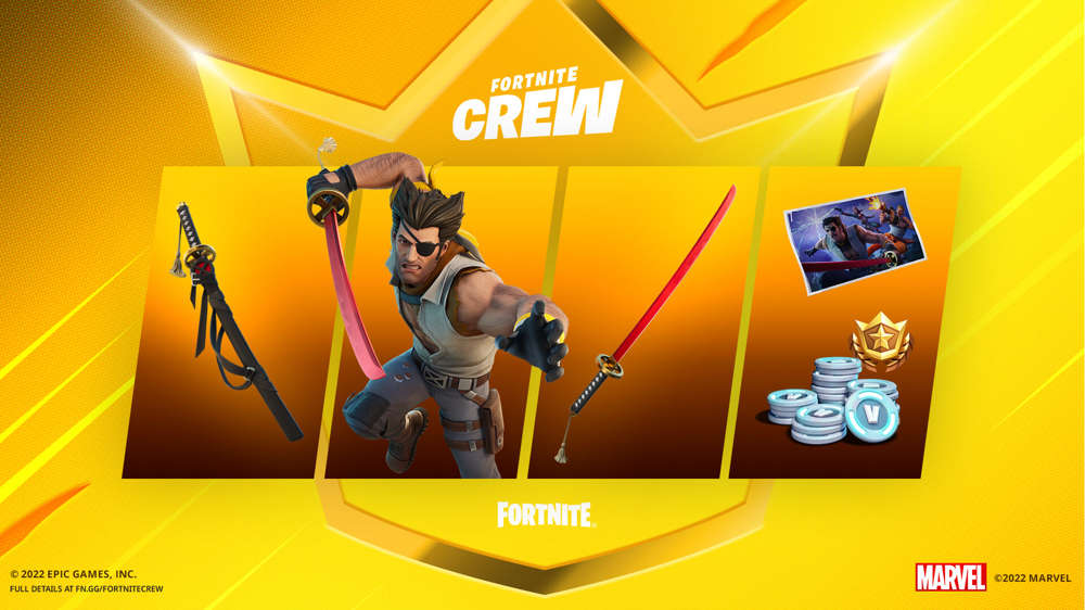 How To Get The Fortnite Wolverine Zero Skin: Fortnite August 2022 Crew Pack Overview