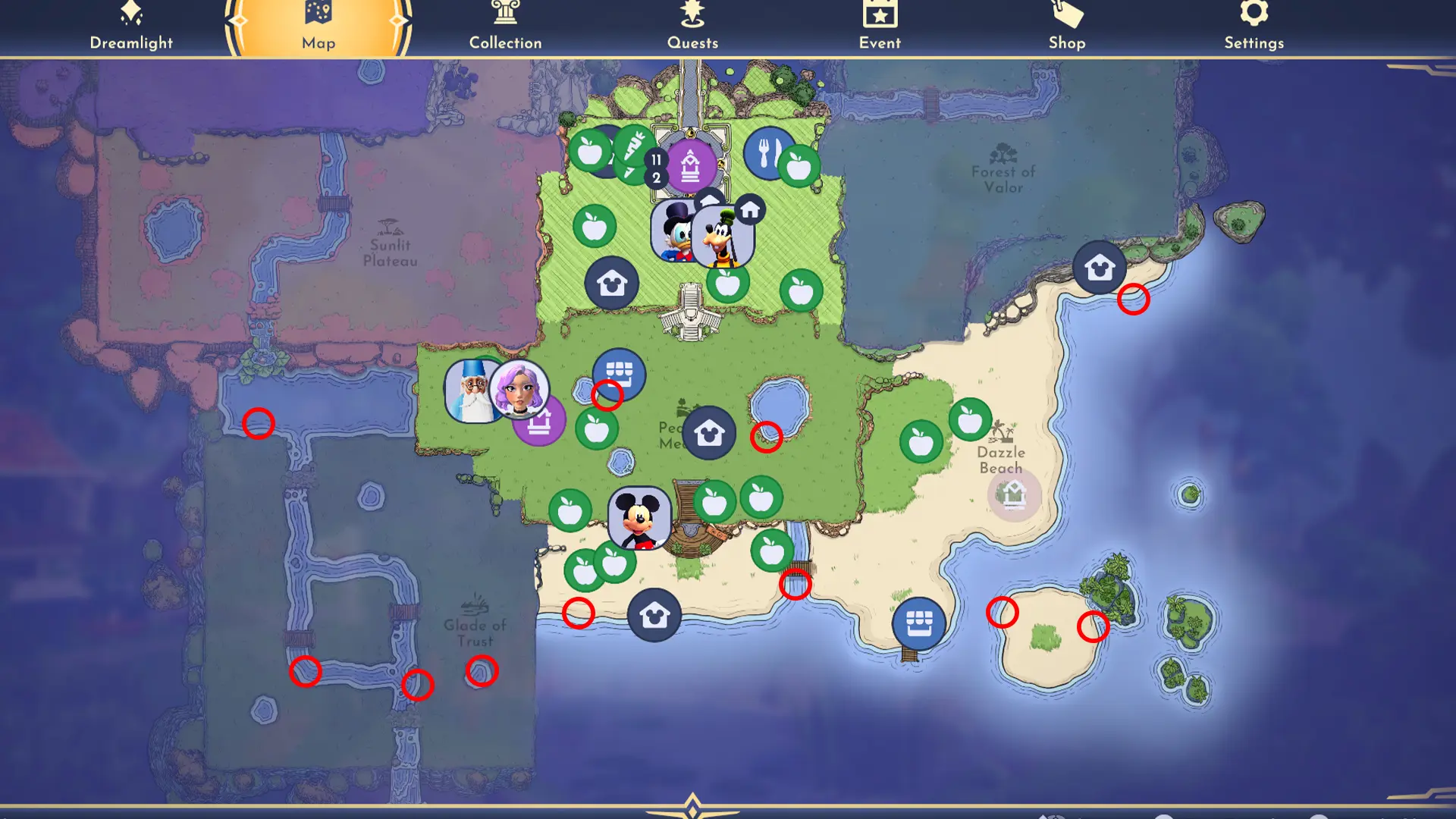 Emerald Bottle locations in Disney Dreamlight Valley