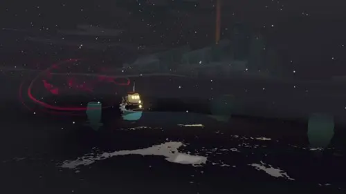 Sailing in the darkness in Dredge.