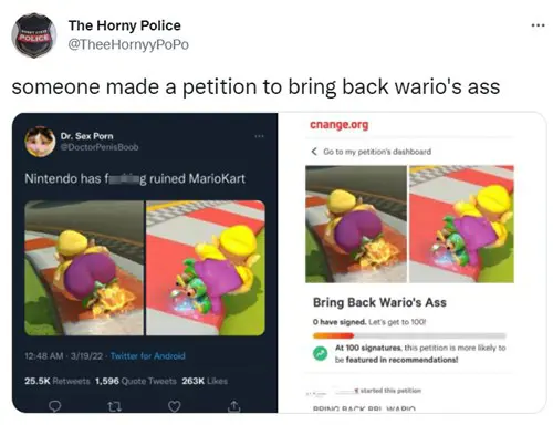 Wario's Ass Petition