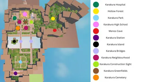 Screenshot of the Project Mugetsu Karakura map