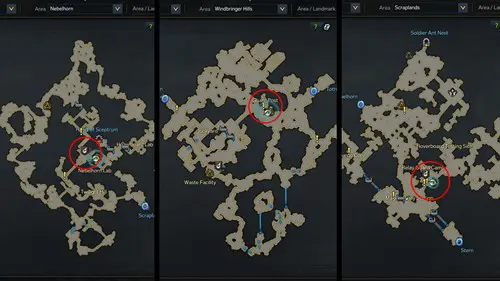 Lost Ark Wandering Merchant Nox locations in Arthetine part 1