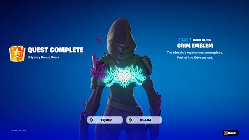 The Grim Emblem Back Bling in Fortnite