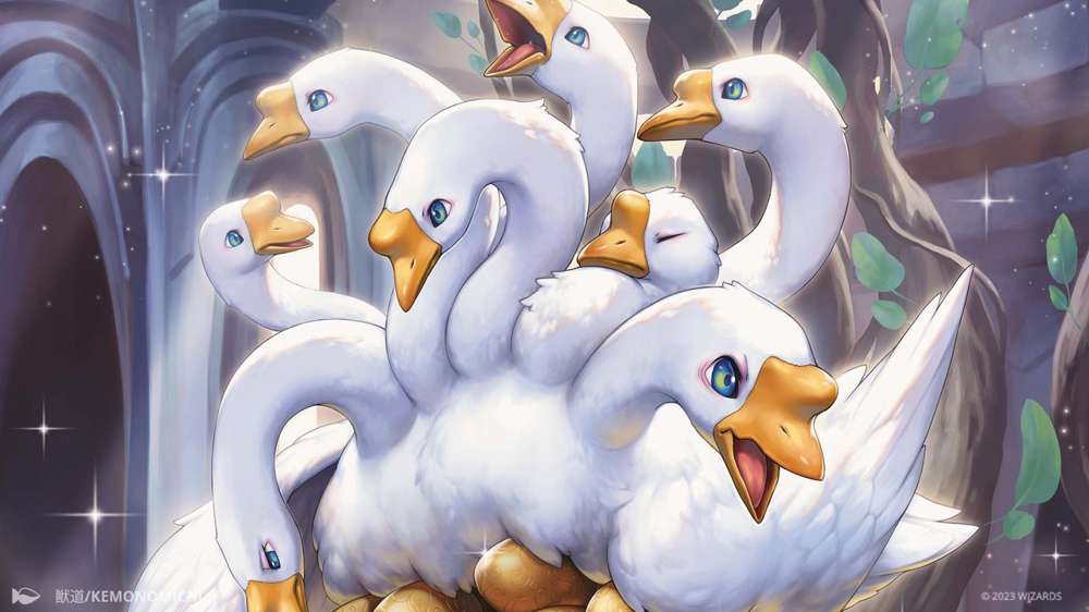 Magic The Gathering's Wilds of Eldraine set turns the Golden Goose into a honking hydra