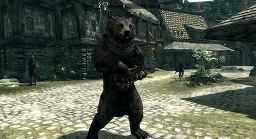 Skyrim dancing bear