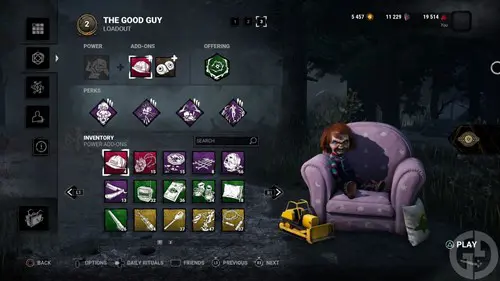 A full Hex build for Chucky in Dead by Daylight