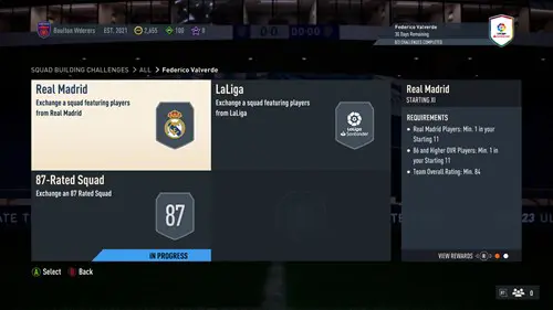 FIFA 23 POTM Valverde SBC Solution Objectives