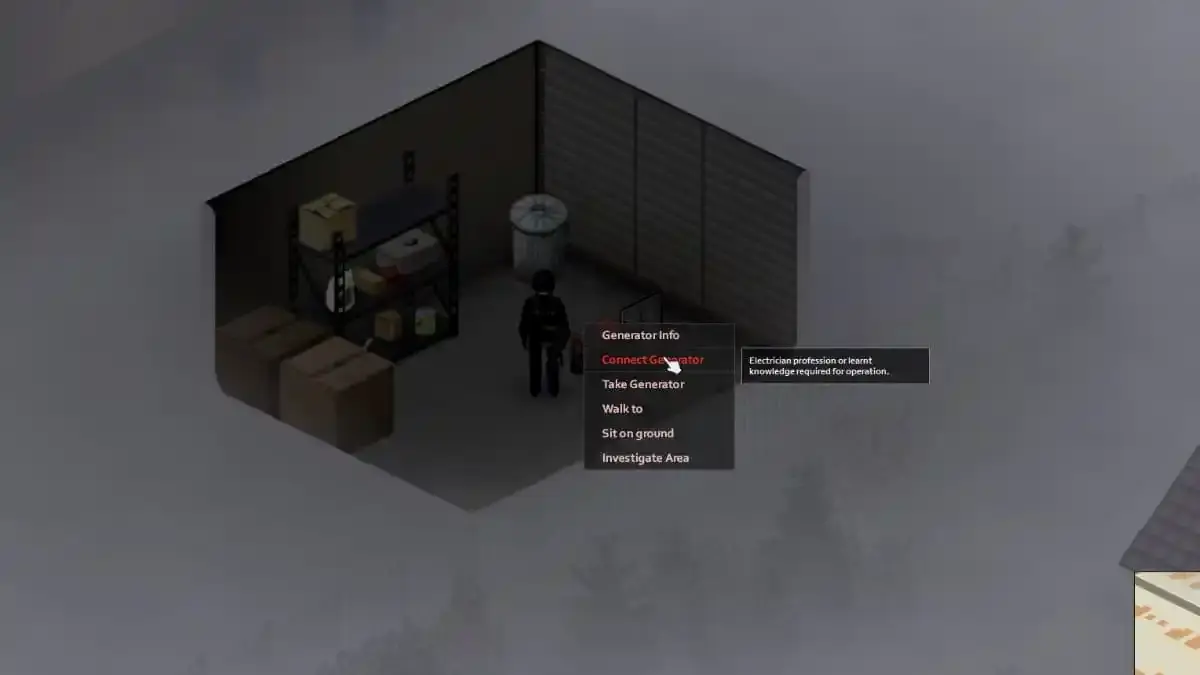 Generator in Project Zomboid