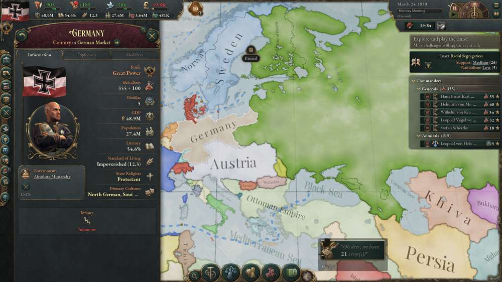 How To Form Germany In Victoria 3