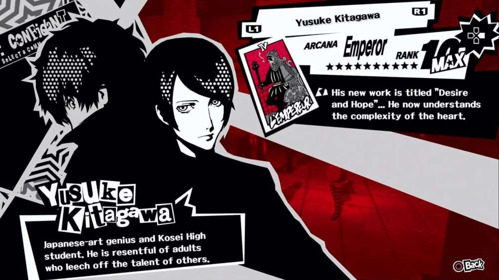 Persona 5 Royal Yusuke Kitagawa (Emperor) Confidant Guide