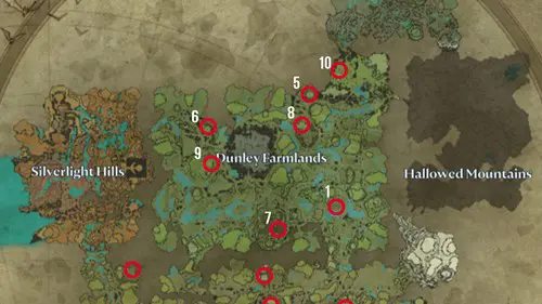 V Rising Boss Locations: Dunley Farmlands locations