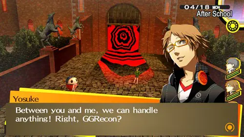 persona 4 golden review xbox series x yosuke palace entrance