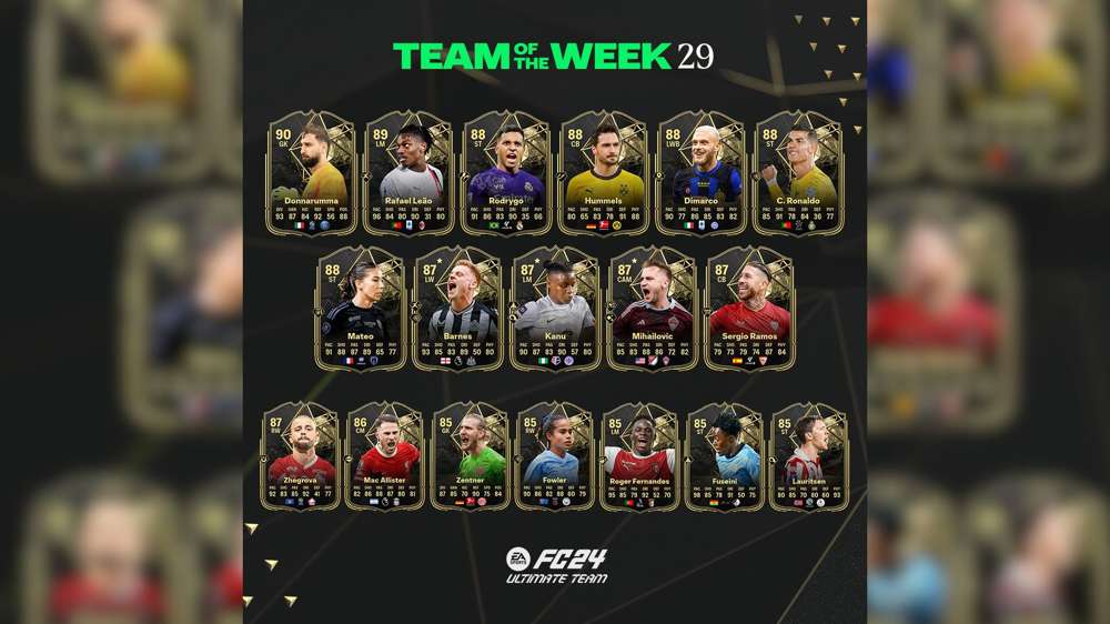 EA FC 24 TOTW 29 players, from Rafael Leao to Harvey Barnes