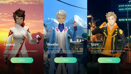 Pokemon GO leaders Candela, Blanche, and Spark - who you can battle to earn Pokemon GO Sinnoh Stones