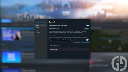 Image showing you how to enable the developer UI in Cities Skylines 2 using Steam launch options