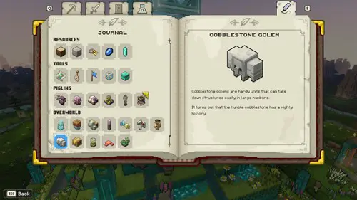 Minecraft Legends Cobblestone Golem Unit