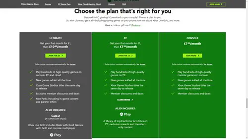 What Are The Current Xbox Game Pass Subscription Plans?