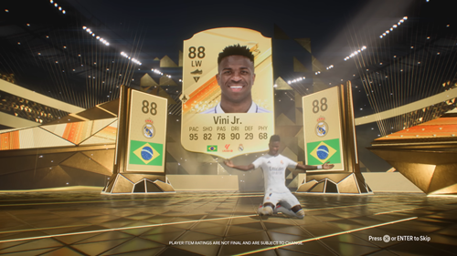 FC 24 Vini Jr. card design in FC 24