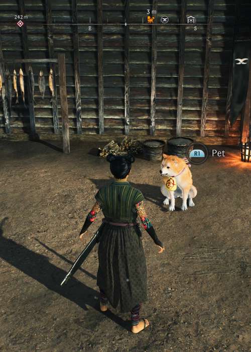 How to check Pilgrim Dogs' progress in Rise of the Ronin