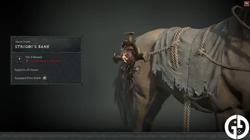 Strigoi's Bane- a mount decoration in Diablo 4