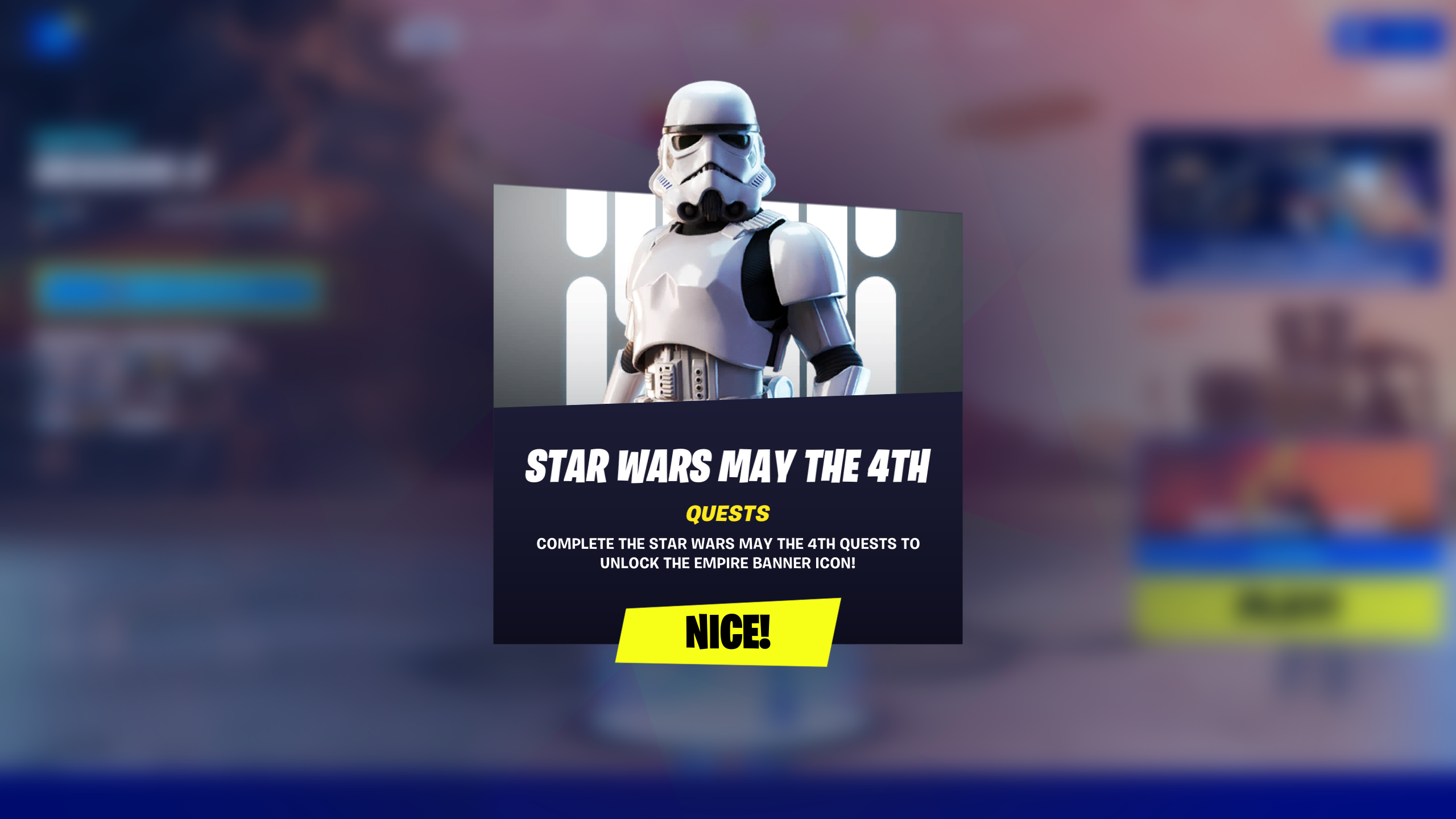 May The 4th quests, challenges, and rewards Fortnite X Star Wars