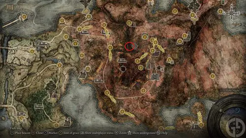 Elden Ring gold scarab location in Caelid