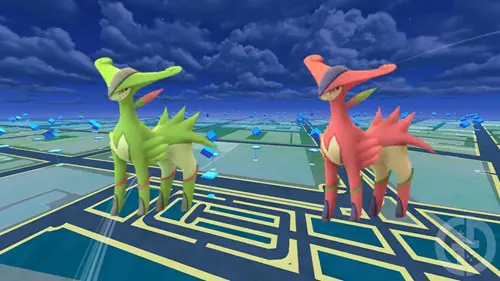 Virizion and Shiny Virizion in Pokemon GO