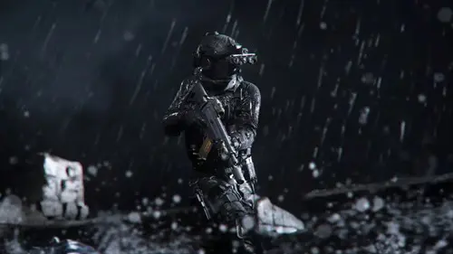 Operator in rain MW3