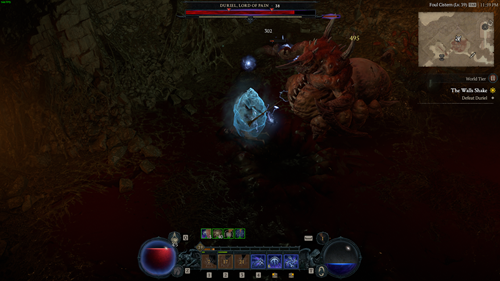 A boss in Diablo 4, which can't be played offline