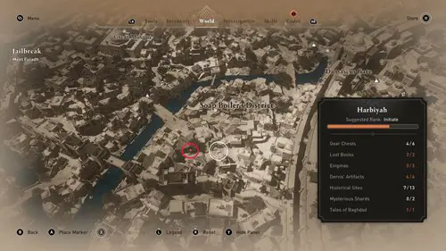 the Assassin's Creed: Mirage 'Find What I Stole Enigma' solution location