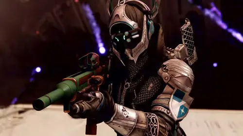 A Warlock wielding a Khvostov exotic auto rifle in Destiny 2 The Final Shape