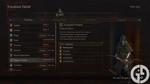 Image of the Magick Archer Vocation in Dragon's Dogma 2