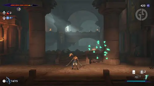 killing an enemy for Time Crystals in Prince of Persia: The Lost Crown