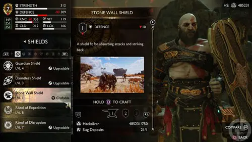 Stonewall Shield in God of War Ragnarok