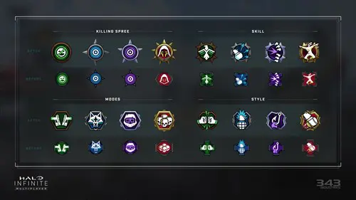 Halo Infinite Killing Spree medals