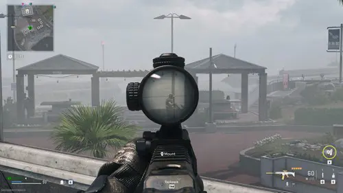 Sniper zoomed in during DMZ