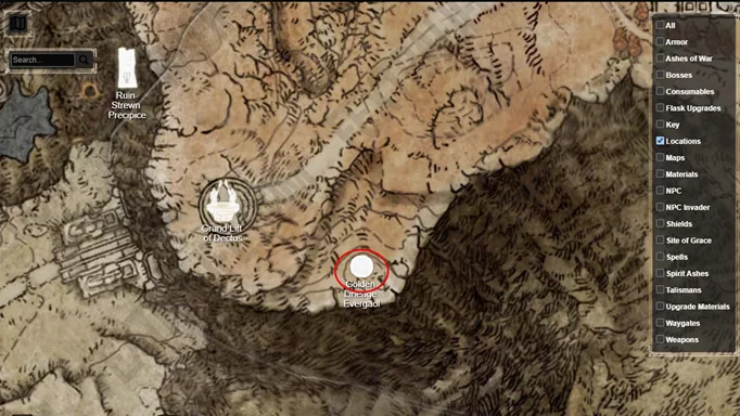 Legendary Talisman Location - Radagon's Soreseal (Greatly