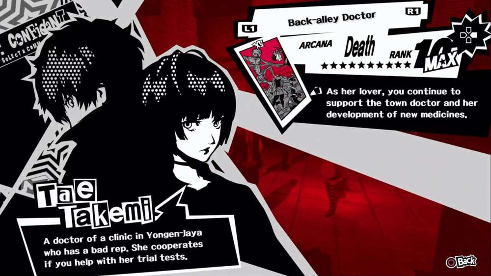 Persona 5 Royal Tae Takemi (Death) Confidant Guide