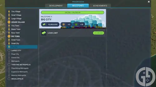 Image of Milestones in Cities Skylines 2