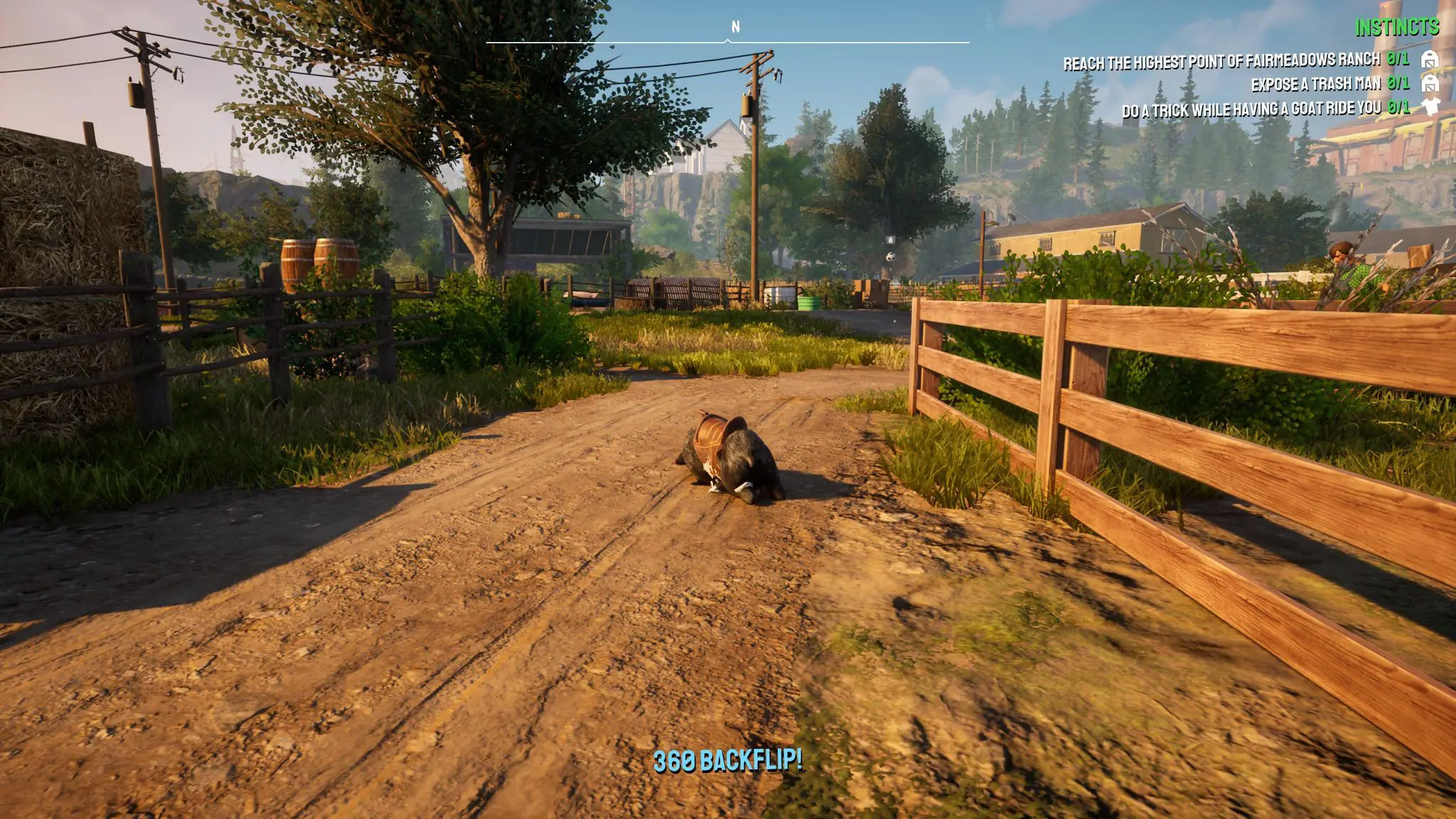 Image of a trick being performed in Goat Simulator 3