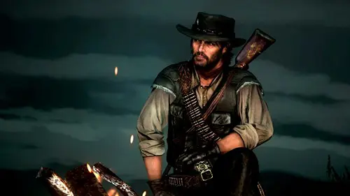 Red Dead Redemption 2010 John Marston Campfire