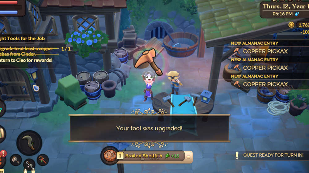 How to upgrade tools in Fae Farm