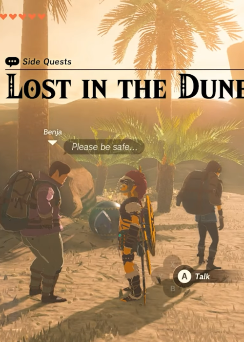 How to complete the 'Lost in the Dunes' quest in Zelda: Tears of the Kingdom