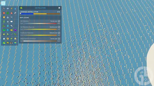 Image of the wind direction and sensors panel in Cities Skylines 2