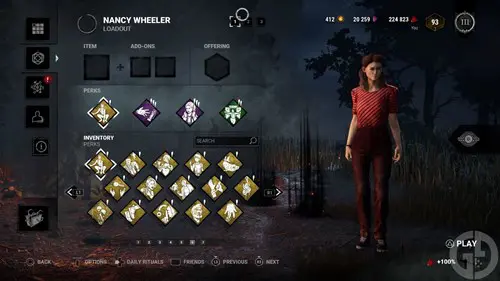 Nancy Wheeler's Locker Build in Dead by Daylight