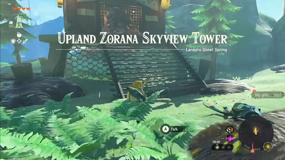 Zelda: Tears of the Kingdom Upland Zorana Skyview Tower - Where to find & how to activate